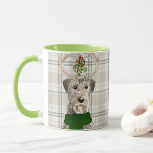Dog Lover's Karierter irischer Wolfhound-Urlaub Tasse
