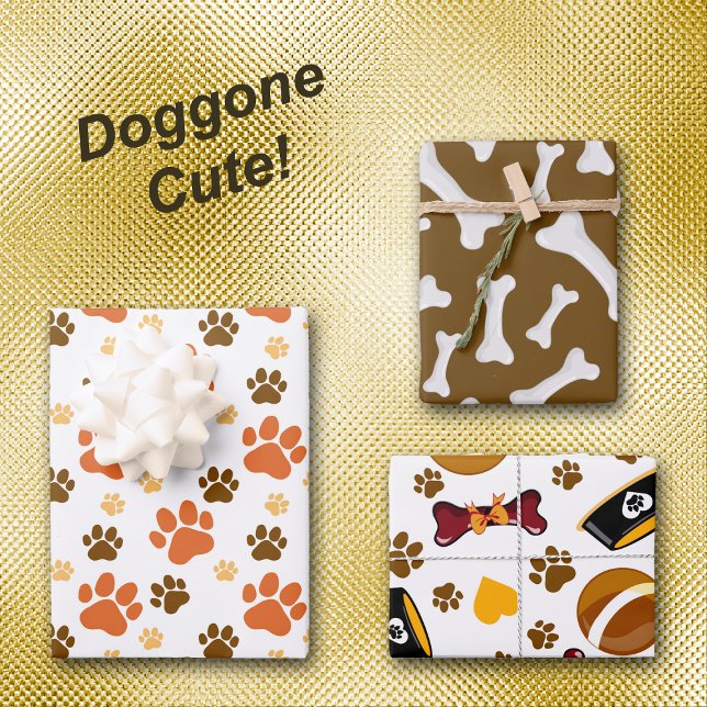 Dog Lovers Muster Geschenkpapier Set (Von Creator hochgeladen)