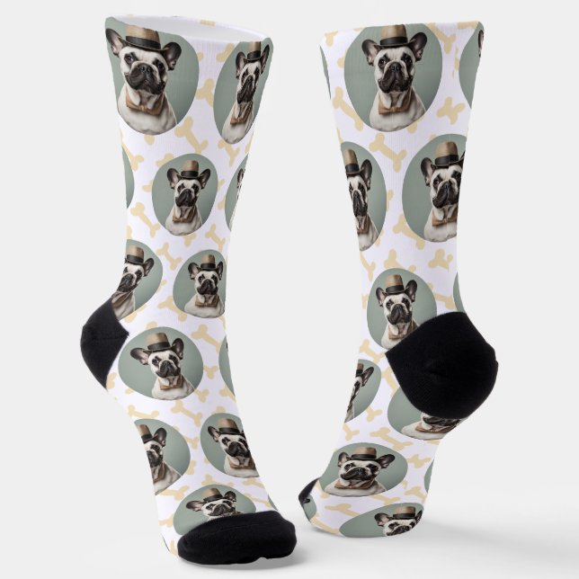 Dog Lovers One Photo Fun Pet Socken (Gewinkelt)