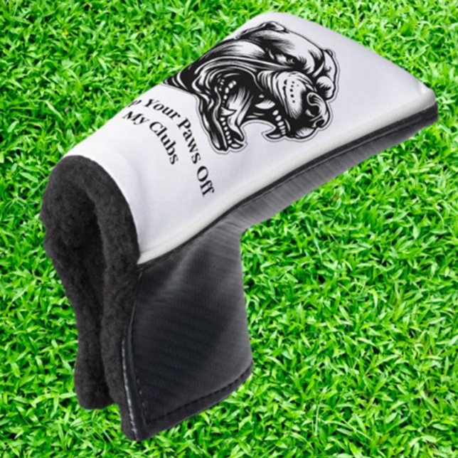 Dog-Loving Dad  Golf Head Cover Golf Headcover (Show your love for dad with this Mad Dog-Loving Dad Golf Head Cover. Protect his clubs in style )
