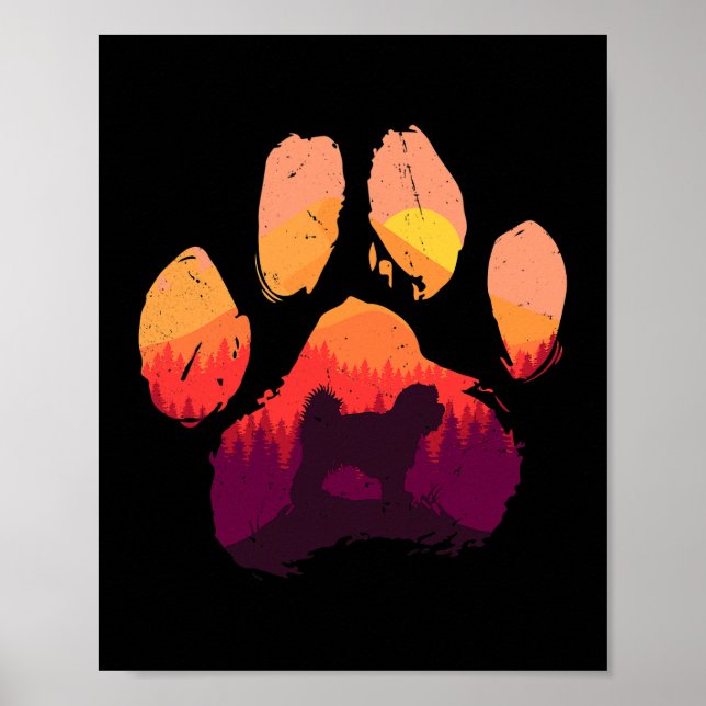 Dog Maltese Paw Maltese Shih Tzu Dog Mama Vater Me Poster (Vorne)