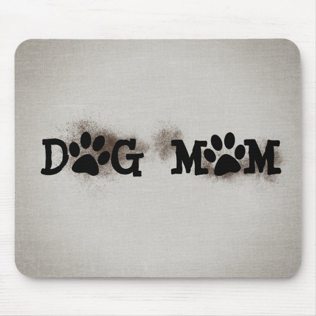 DOG-MAMA-Pawprints mit Dirt Mousepad (Vorne)