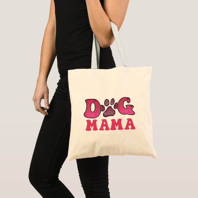 Dog Mama-Pet-Funny Tragetasche (Vorderseite (Produkt))