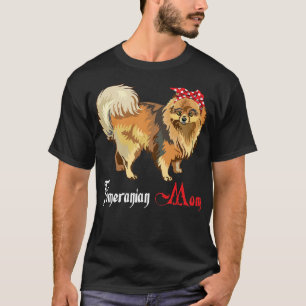 Dog Mama Puppy Mom Pomeranian Premium T-Shirt
