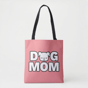 DOG MAMA Tote Beutel (rosa)