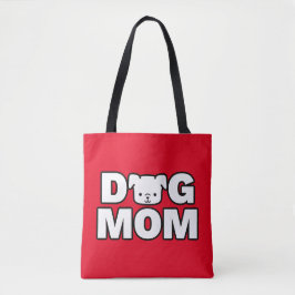 DOG MAMA Tote Tasche (rot)