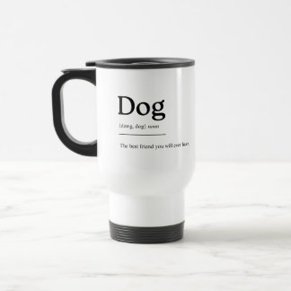 Dog: man's best friend reisebecher