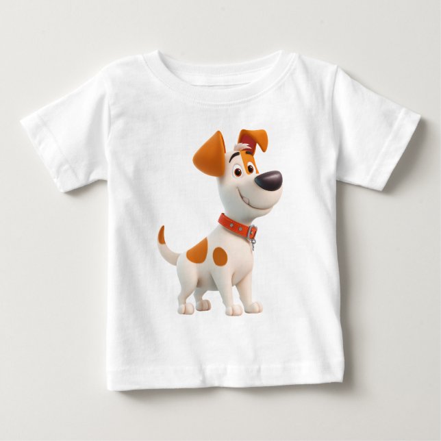 Dog Mascot – Cute Cartoon Puppy Kids  Baby T-shirt (Vorderseite)