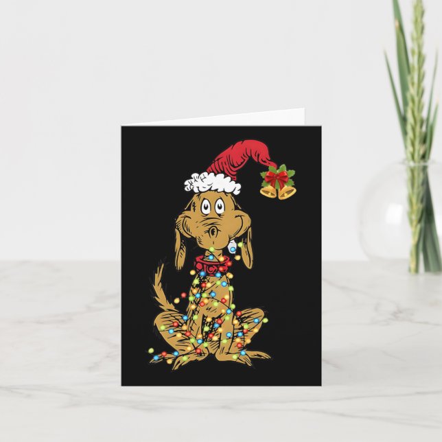Dog Max Christmas Funny Xmas Geschenk Karte (Vorderseite)