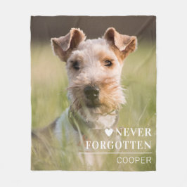 Dog Memorial Gift | Pet Loss Keepsake Fleece Blank