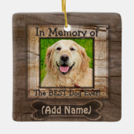Dog Memorial Keramikornament