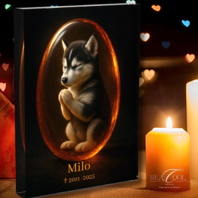 Dog Memorial Photo Block - Siberian Husky  (Von Creator hochgeladen)