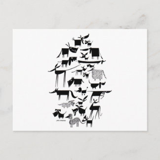 Dog Menagerie Postkarte