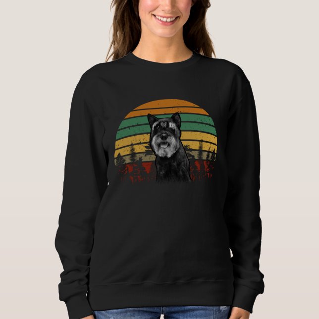 Dog   Mini Schnauzer Womens Miniature Schnauzer Sweatshirt (Vorderseite)