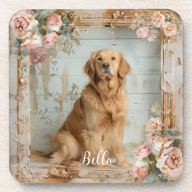 Dog Mom Besties Labrador  Getränkeuntersetzer (Vorderseite)