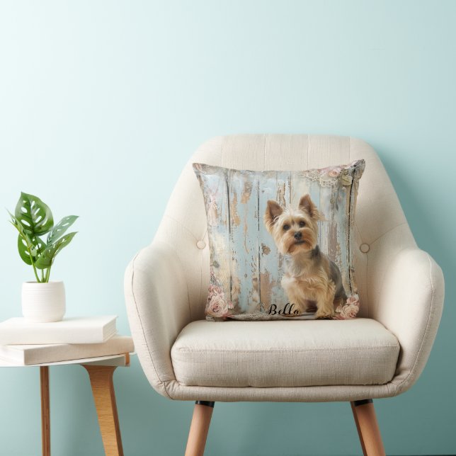 Dog Mom Besties Yorkshire Terrier Decorative Kissen (Stuhl )