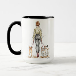 Dog Mom Coffee Mug | Stylish Dog Walker Fashion Tasse