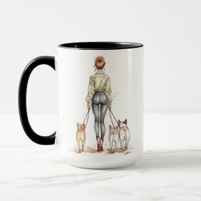 Dog Mom Coffee Mug | Stylish Dog Walker Fashion Tasse (Links)