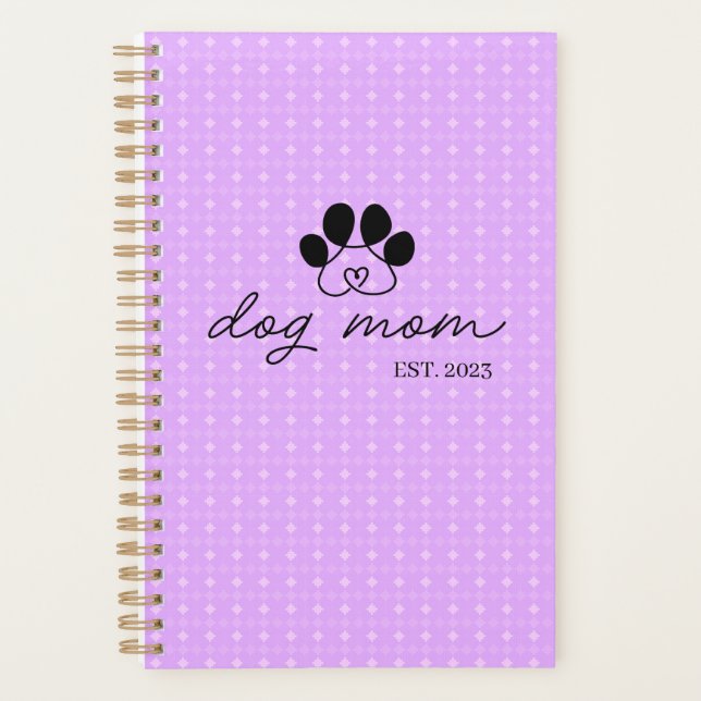 dog mom customizable  planer (Vorderseite)