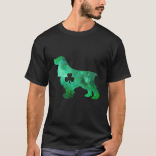 Dog Mom Dog Lover St Patrick's Day Cocker Spaniel T-Shirt