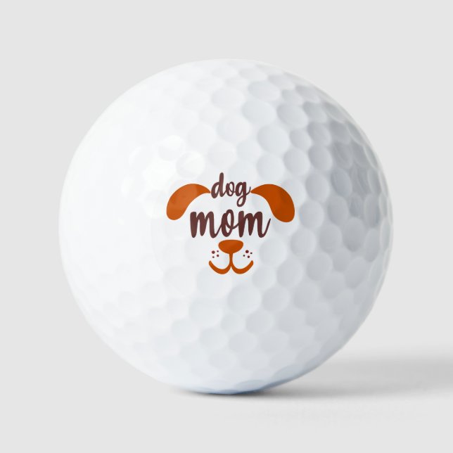Dog Mom Funny  Golfball (Vorderseite)
