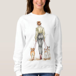 Dog Mom Girl Boss Sweatshirt | Urban Chic Dog Walk