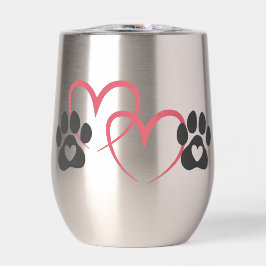 Dog Mom Heart Paws Art | Rescue Mama Dogs Lover