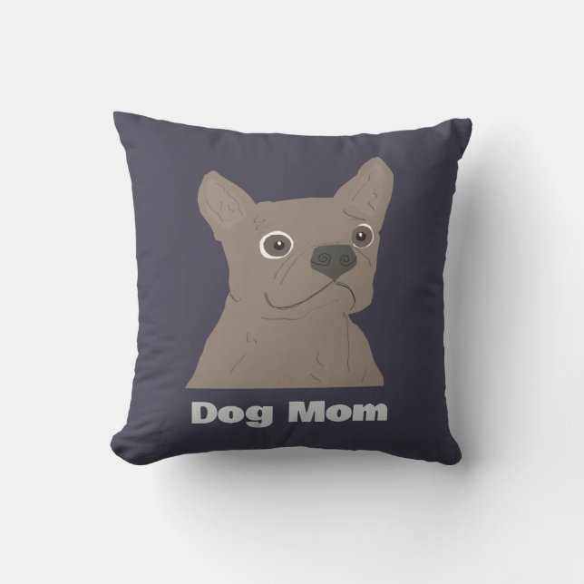 Dog Mom Kissen (Vorderseite)
