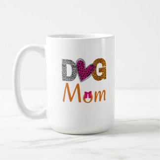 Dog Mom Leopard Print/Trending Dog  Lover Gift Kaffeetasse