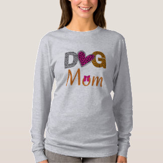 Dog Mom Leopard Print/Trending Dog Lover Gift T-Shirt