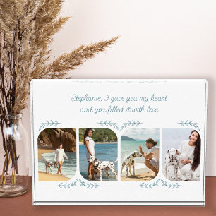 Dog Mom Loving Word 4 Vertical Photo Delicate Leaf Fotoblock