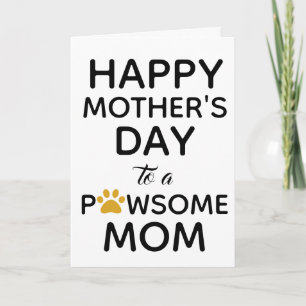 Dog Mom Mother's Day Karte