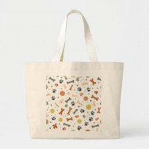 Dog Mom Park Bag | Terracotta & Sage Bone Pattern