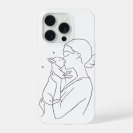 Dog Mom Phone Case Minimalist Pet Lover iPhone 15 Pro Hülle