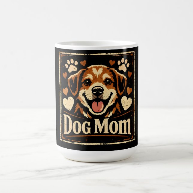 Dog Mom – Proud Canine Mother Love Kaffeetasse (Mittel)