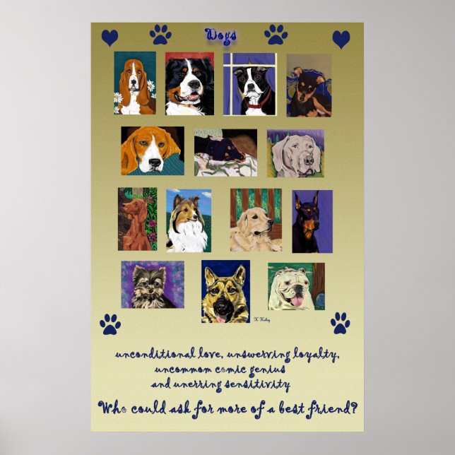 Dog Montage Poster (Vorne)