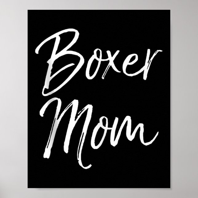 Dog Mother Gift Boxing Mother's Day Quote Cute Box Poster (Vorne)