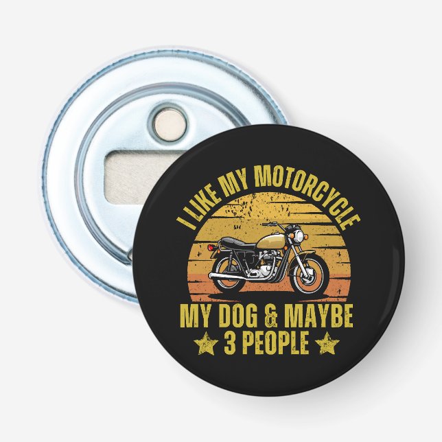 Dog Motorrad Flaschenöffner (Vorderseite)