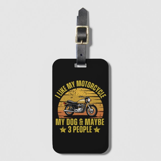 Dog Motorrad Gepäckanhänger (Vorderseite Vertikal)