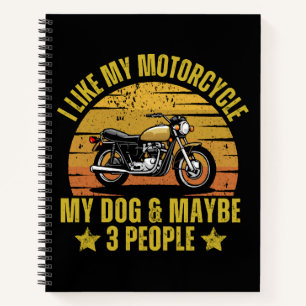 Dog Motorrad Notizbuch