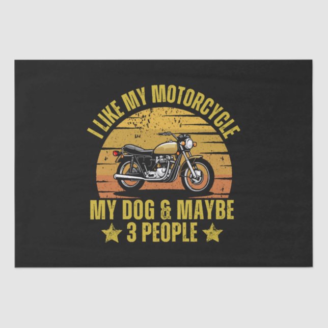 Dog Motorrad Seidenpapier (Vorderseite)