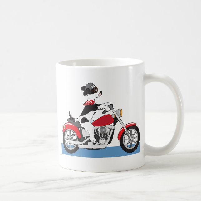 Dog Motorrad Tasse (Rechts)