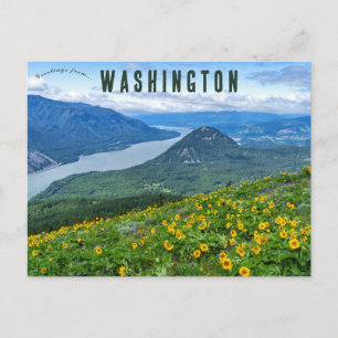 Dog Mountain Trail Cook Washington USA Postkarte