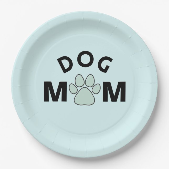 Dog Mum Pappteller (Vorderseite)