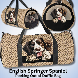 Dog Name Ihr Name, Englisch Springer Spaniel Duffle Bag