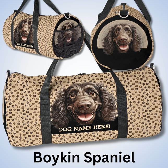 Dog-Name oder Ihr Name, Boykin Spaniel Duffle Bag (Von Creator hochgeladen)