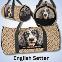 Dog-Name oder Ihr Name, englischer Setter hinzufüg