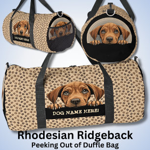 Dog Name oder Ihr Name, Rhodesian Ridgeback hinzuf Duffle Bag