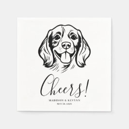 Dog Napkins Wedding Serviette