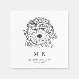 Dog Napkins Wedding Serviette
